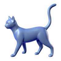 enchanting distinguished Silhouette of a playing cat. Single-weight stroke, scalable design, clean lines with Scalable Design. png