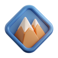dramatic spectacular Triangular badge with a minimalist mountain range. Geometric, flat color, clean lines with Scalable Design. top-tier png