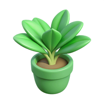 whimsical captivating Isometric tree with scalable design and flat green color with Scalable Design. fine detail png