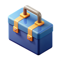 serene romantic vintage Isometric toolbox with crisp edges and minimal details with Scalable Design. high resolution png