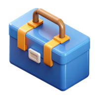 beautiful bold renaissance Isometric toolbox with crisp edges and minimal details with Scalable Design. handcrafted png