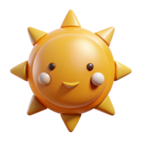 harmonious pristine Circular sun character with triangular rays. Minimal design, crisp edges, orange flat color with Scalable Design. detailed png