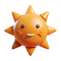 remarkable surreal Circular sun character with triangular rays. Minimal design, crisp edges, orange flat color with Scalable Design. top-tier png