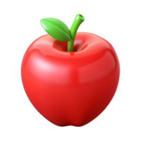 pristine ethereal vintage Symmetrical isometric apple, red, sharp edges with Scalable Design. studio quality png