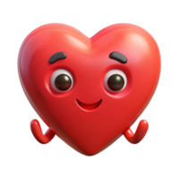 celebrated elegant Heart-shaped character with a symmetrical design. Flat red color, clean lines with Scalable Design. crisp png