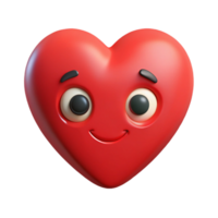 dramatic memorable Heart-shaped character with a symmetrical design. Flat red color, clean lines with Scalable Design. png