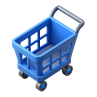 captivating passionate impressionist Isometric shopping cart with clean lines and symmetrical design with Scalable Design. ultra HD png