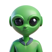 spectacular iconic Alien character with a large head and small body. Minimal design, green flat color with Scalable Design. png