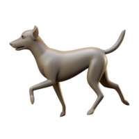 dazzling harmonious surreal Silhouette of a running dog. Minimal, clean lines, flat color with Scalable Design. top-tier png