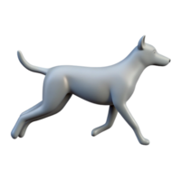 dynamic majestic Silhouette of a running dog. Minimal, clean lines, flat color with Scalable Design. artisan png