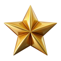 impressive organic Crisp edges star with five points. Gold, symmetrical design with Scalable Design. flawless png
