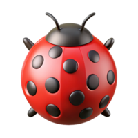 ethereal glorious Circular ladybug with black spots. Red, flat color design with Scalable Design. exclusive png