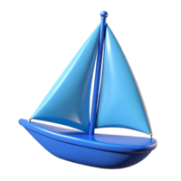 wonderful joyful creative Triangular sailboat with a mast. Blue, crisp edges with Scalable Design. professional png