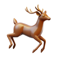 glorious exemplary Silhouette of a jumping deer. Clean lines, flat color, with Scalable Design. png
