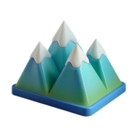 exemplary victorian Flat color, geometric representation of a mountain range. Minimal, with Scalable Design. top-tier png