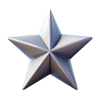 dreamy wonderful Symmetrical isometric star with sharp edges. Clean lines, minimal with Scalable Design. ultra HD png