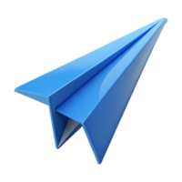 glorious impressionist Crisp edges defining a simple paper airplane. Flat color, single-weight stroke with Scalable Design. artisan png