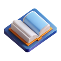 striking celebrated Flat color, geometric representation of a book. Crisp edges, with Scalable Design. png