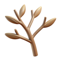 immaculate rustic Silhouette of a tree branch. Clean lines, minimal, flat color with Scalable Design. 8K png