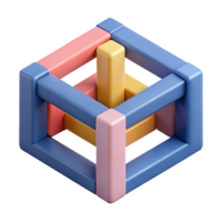 calm beautiful Minimal geometric composition of intersecting rectangles. Clean lines, flat color with Scalable Design. museum quality png