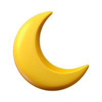 intense fascinating Scalable, minimal design of a crescent moon. Flat yellow. Clean lines with Scalable Design. crisp png