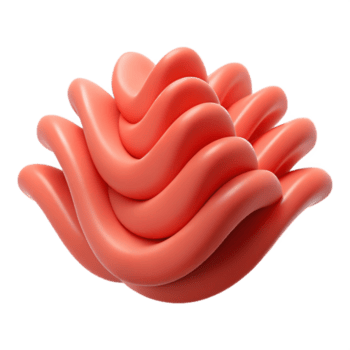 notevole futuristico croccante bordi definizione un' onda modello, scalabile disegno, piatto corallo con scalabile design. dettagliato png