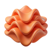 exquisite futuristic Crisp edges defining a wave pattern, scalable design, flat coral with Scalable Design. 8K png