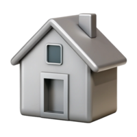 stunning retro Crisp edges outline a simple house. Flat grey. Single-weight stroke with Scalable Design. studio quality png