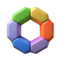 playful pristine Interlocked octagon shapes, scalable design, flat color palette with Scalable Design. original png