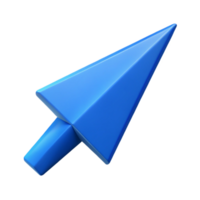 nostalgic wonderful Geometric arrow with sharp edges. Flat blue. Single-weight stroke with Scalable Design. perfect clarity png