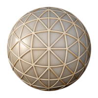 iconic gothic Geometric circle with sharp edges. Flat green. Single-weight stroke with Scalable Design. detailed png