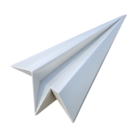 glorious notable Minimal design of a paper airplane. Crisp edges. Flat white. with Scalable Design. png