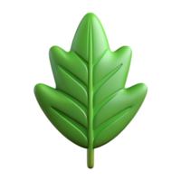 dazzling artistic Symmetrical leaf with clean lines. Flat green. Single-weight stroke with Scalable Design. original png