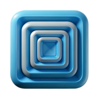 sought-after traditional A series of concentric squares, minimal design, crisp edges with Scalable Design. premium png