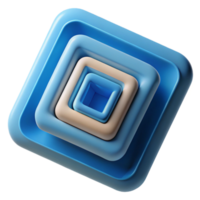 elegant memorable A series of concentric squares, minimal design, crisp edges with Scalable Design. png