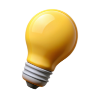 harmonious radiant Crisp edges define a simple lightbulb. Flat yellow. Single-weight stroke with Scalable Design. perfect clarity png