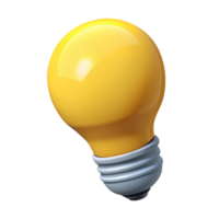 pristine rare Crisp edges define a simple lightbulb. Flat yellow. Single-weight stroke with Scalable Design. png