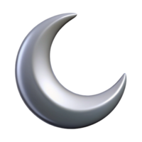 wonderful gothic Minimal symmetrical crescent moon, single-weight stroke, flat silver with Scalable Design. professional png