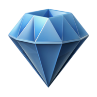 extraordinary unforgettable Isometric diamond shape with facets. Geometric, symmetrical, clean lines with Scalable Design. png