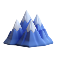 whimsical impressive Flat color mountain range with crisp edges. Minimal and with Scalable Design. high quality png