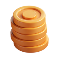 alluring reflective bohemian Isometric stack of coins. Minimal design, single-weight stroke with Scalable Design. detailed png