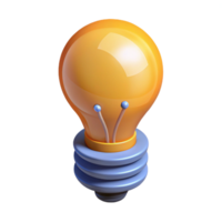 signature classic Isometric lightbulb with filament. Minimal design, clean lines with Scalable Design. detailed png