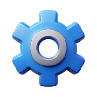 ethereal exquisite A clean lines gear icon. Symmetrical design, scalable, flat color with Scalable Design. top-tier png