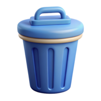 reflective captivating A minimal trash can icon. Clean lines, crisp edges, flat color with Scalable Design. detailed png