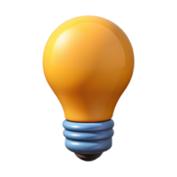 distinguished futuristic A minimal lightbulb icon. Crisp edges, flat color, with Scalable Design. professional png