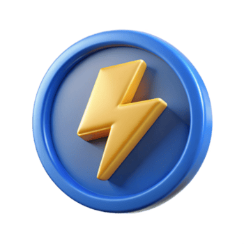 sereno senza tempo circolare distintivo con un' fulmine bullone. minimo, scalabile, peso singolo ictus con scalabile design. png