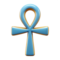 spectacular notable Clean lines form a symmetrical ankh symbol in flat color with Scalable Design. png