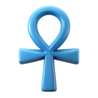 radiant iconic Clean lines form a symmetrical ankh symbol in flat color with Scalable Design. png