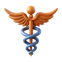 playful fascinating Scalable caduceus symbol with sharp edges and a flat color design with Scalable Design. flawless png