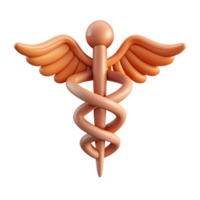 beautiful art deco Scalable caduceus symbol with sharp edges and a flat color design with Scalable Design. exclusive png